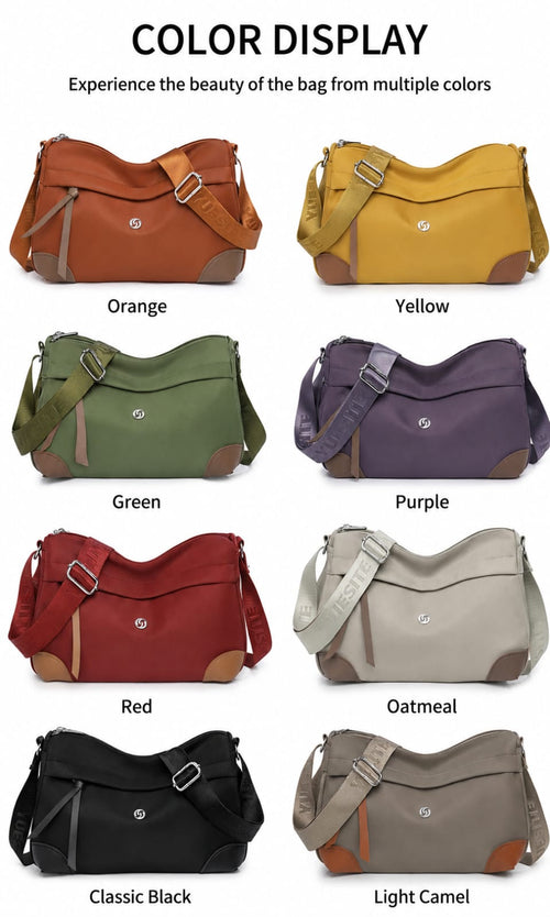 Loopmuse Everyday Crossbody Bag – Multi-Color Nylon Shoulder Bag
